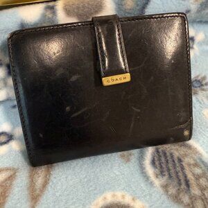 COACH Vintage Black Two-Sided Leather Wallet